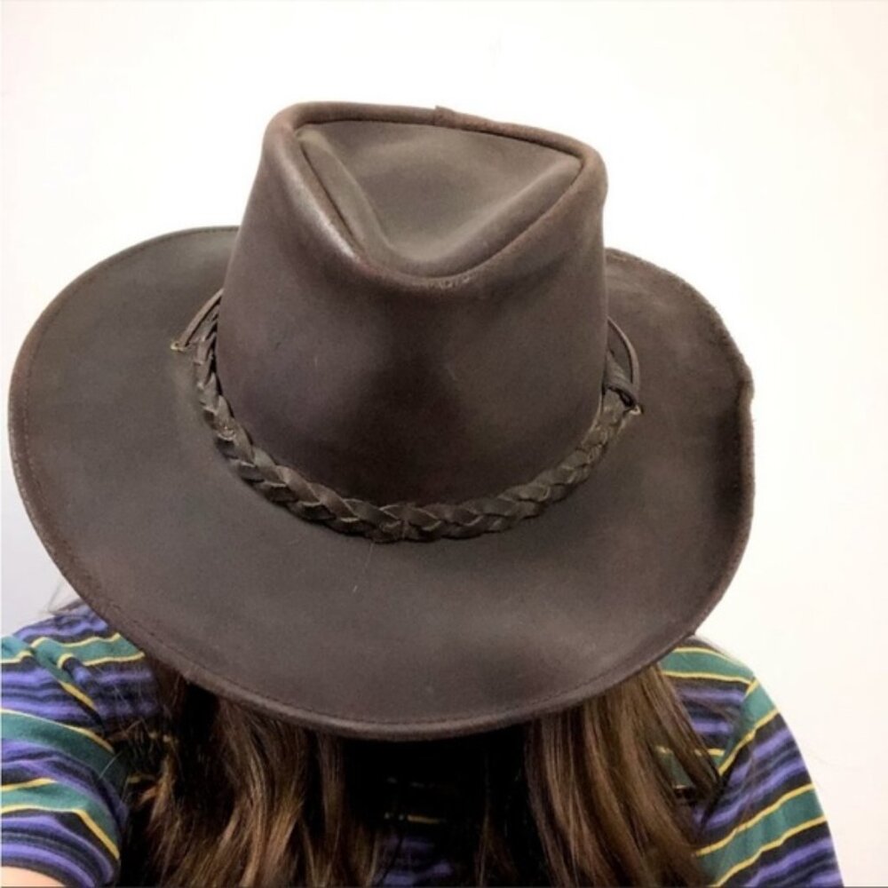 HENSCHEL HAT CO. Leather Australian Cowboy Hat